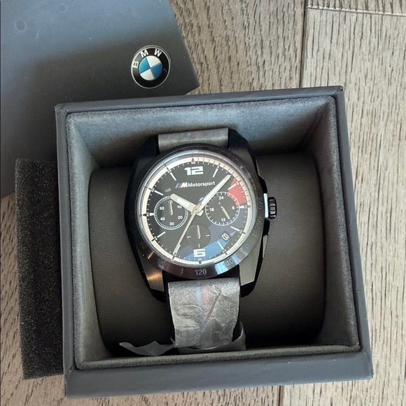 BMW Motorsport Black and Blue Watch